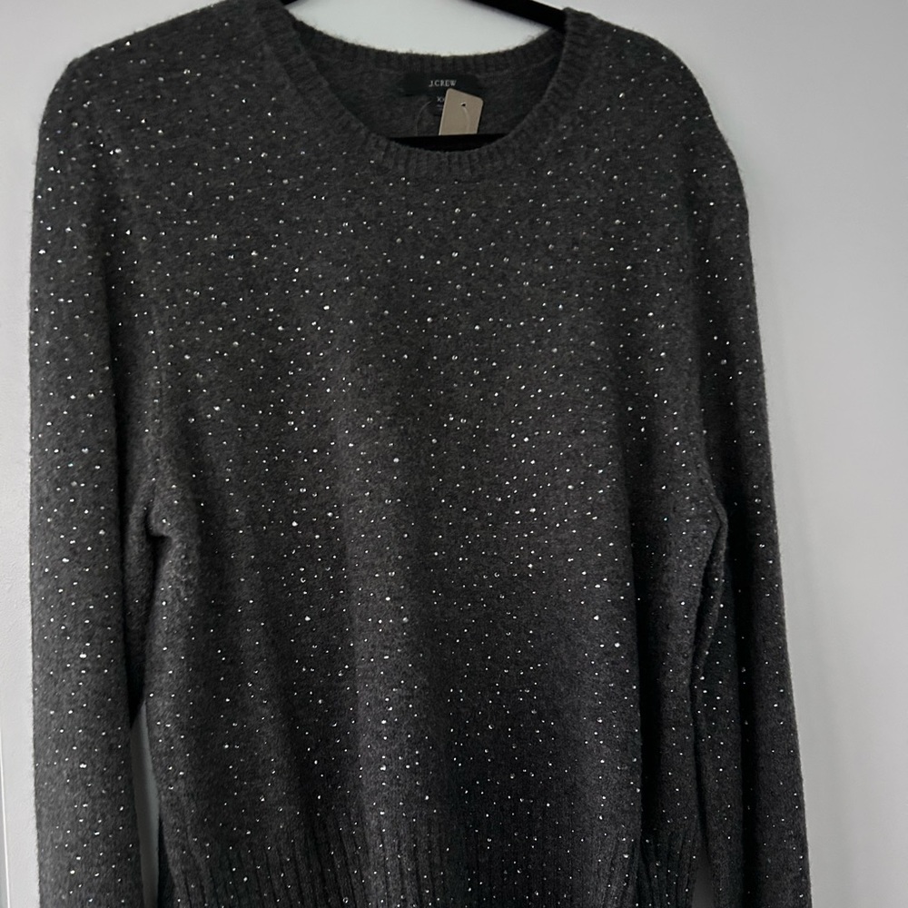 J. Crew Sparkling Crewneck Seeater
